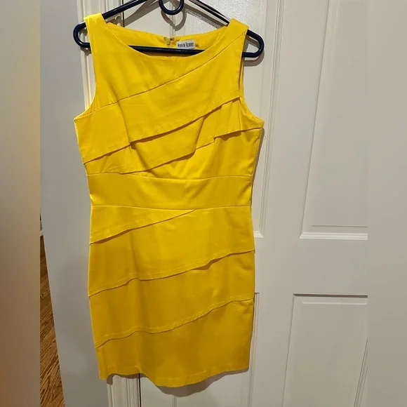 Marvin Richards | Dresses | Marvin Richards Asymmetrical Yellow Dress |  Poshmark